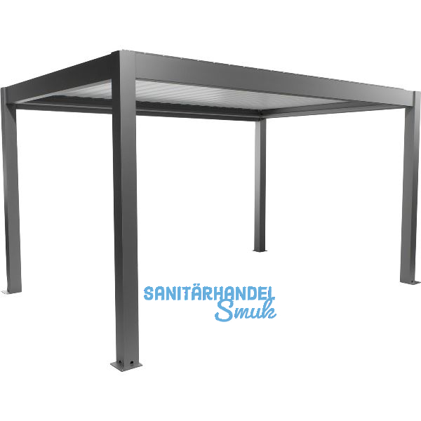 BIOHORT Pergola Gr. 4,5 x 3 quarzgrau/wei�