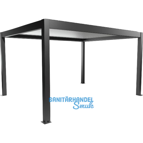 BIOHORT Pergola Gr. 4,5 x 3,5 dunkelgrau/silber