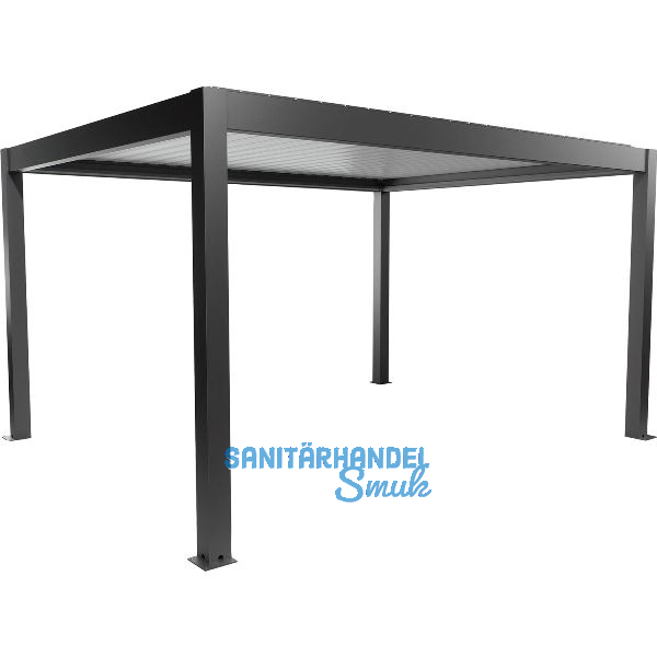 BIOHORT Pergola Gr. 4,5 x 3,5 dunkelgrau/wei�