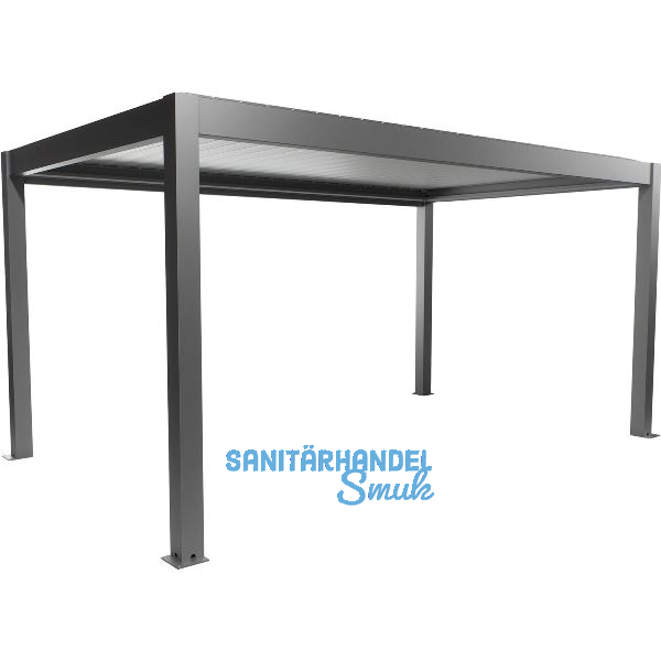 BIOHORT Pergola Gr. 5 x 3 quarzgrau/silber