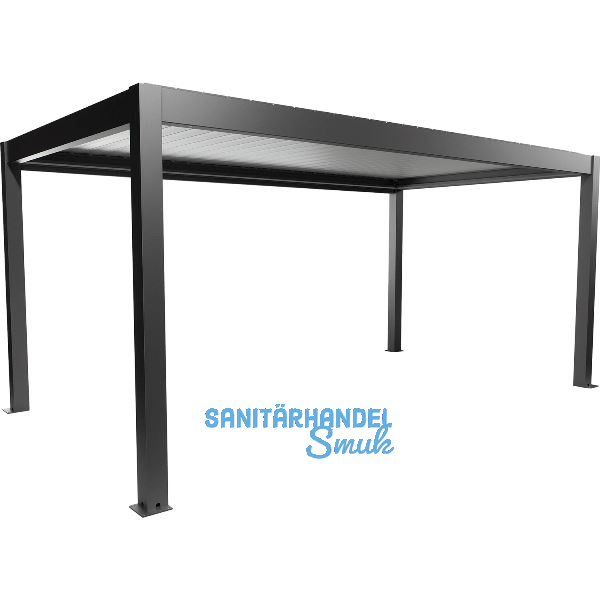 BIOHORT Pergola Gr. 5 x 3,5 dunkelgrau/silber