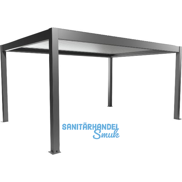 BIOHORT Pergola Gr. 5 x 3,5 quarzgrau/silber
