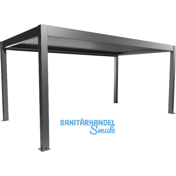 BIOHORT Pergola Gr. 5,5 x 3 quarzgrau