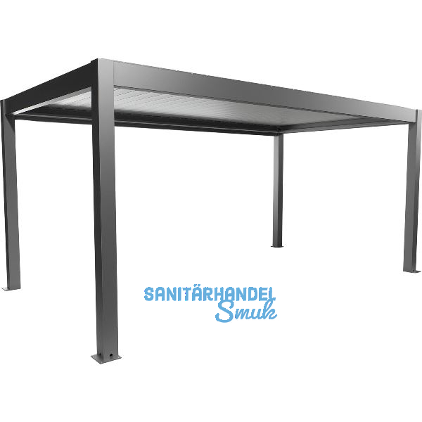 BIOHORT Pergola Gr. 5,5 x 3 quarzgrau/silber