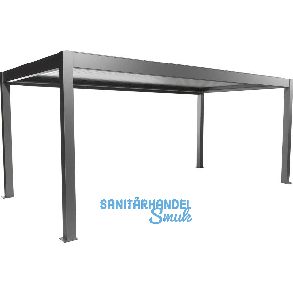 BIOHORT Pergola Gr. 6 x 3 quarzgrau/silber