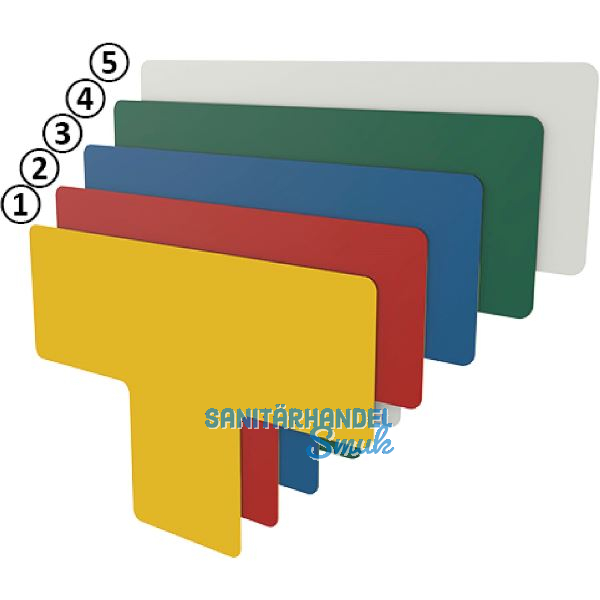 FATH Bodenmarkierung T-Form blau 50mm