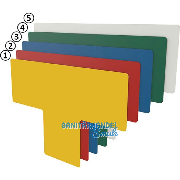 FATH Bodenmarkierung T-Form wei� 75mm