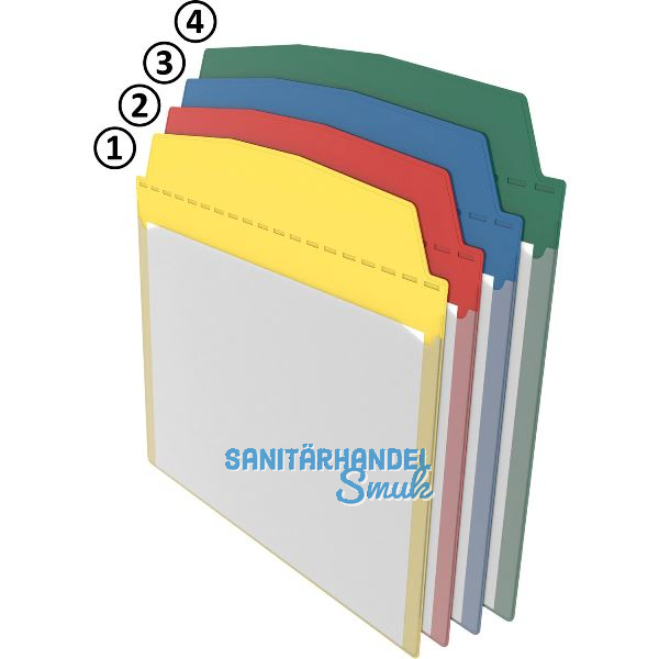 FATH Selbstklebende Sichttasche DIN A5 quer blau 230 x 205mm