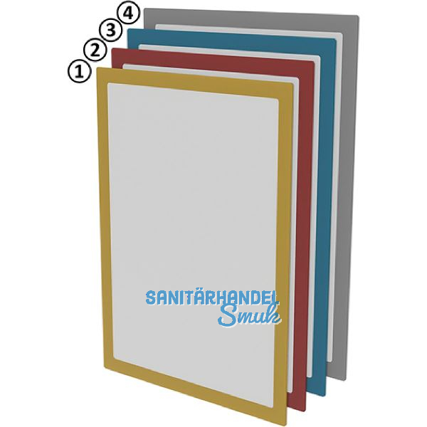 FATH Dokumentenfenster magnetisch DIN A4 grau 327 x 240mm