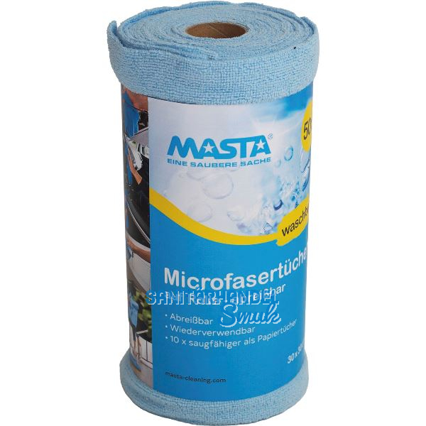 MASTA Microfasertuchrolle, 1 Rolle = 50 T�cher