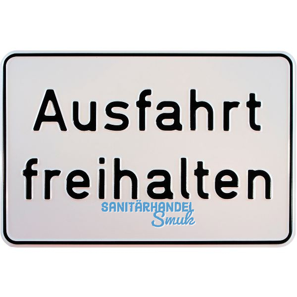 Hinweisschild Ausfahrt freihalten 300 x 200 mm