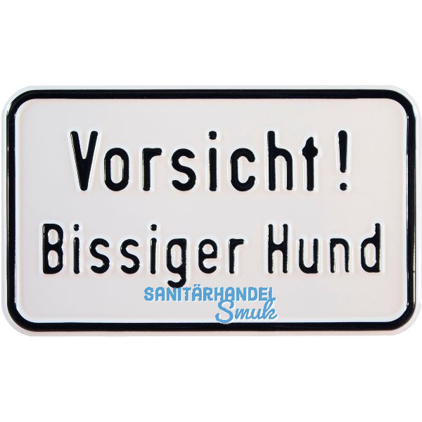 Hinweisschild Vorsicht! Bissiger Hund 200 x 120 mm