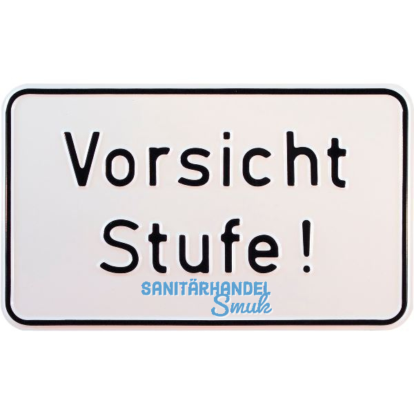 Hinweisschild Vorsicht Stufe! 250 x 150 mm
