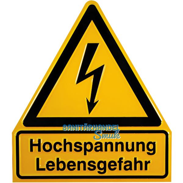 Warnschild Hochspannung Lebensgefahr 210 x 238 mm