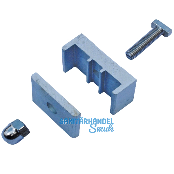 H+S Schr�gklemmset UNI schr�ger Zaunverlauf Inhalt 3 St�ck