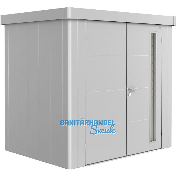BIOHORT Ger�tehaus Neo 1B silber-metallic Doppelt�r