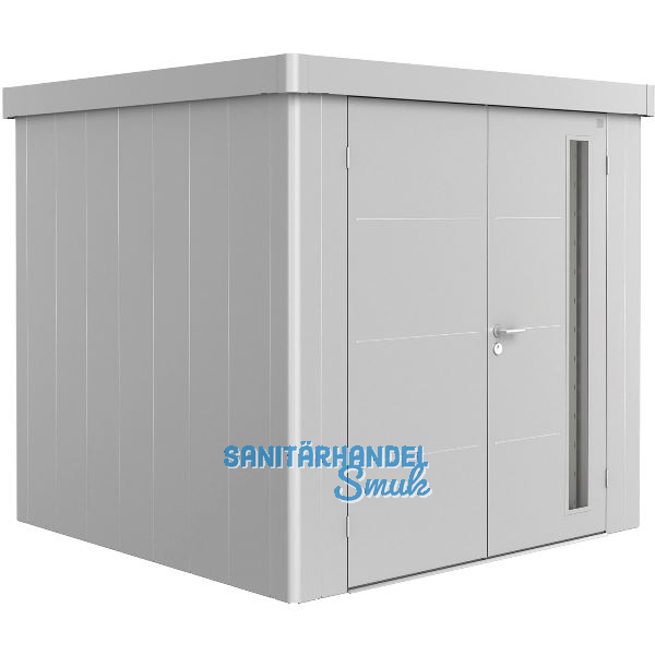 BIOHORT Ger�tehaus Neo 2B silber-metallic Doppelt�r