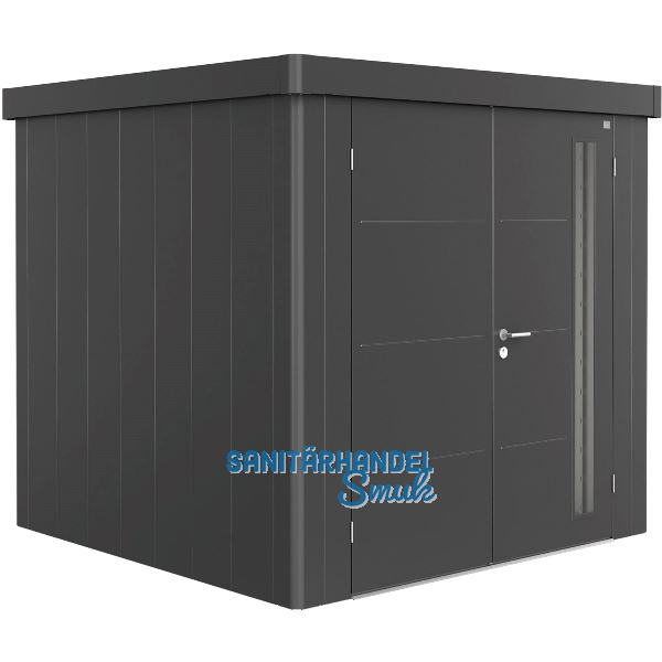 BIOHORT Ger�tehaus Neo 2B dunkelgrau-metallic Doppelt�r