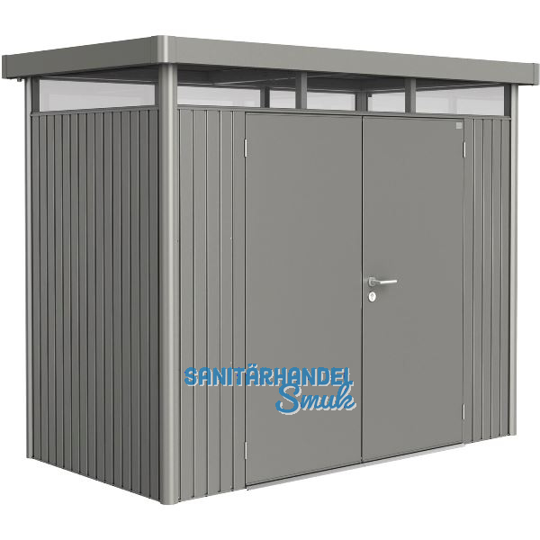 BIOHORT Ger�tehaus HighLine H1 quarzgrau-metallic Doppelt�r