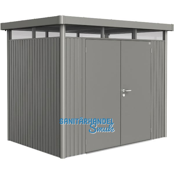 BIOHORT Ger�tehaus HighLine H2 quarzgrau-metallic Doppelt�r