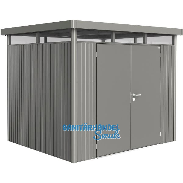 BIOHORT Ger�tehaus HighLine H3 quarzgrau-metallic Doppelt�r