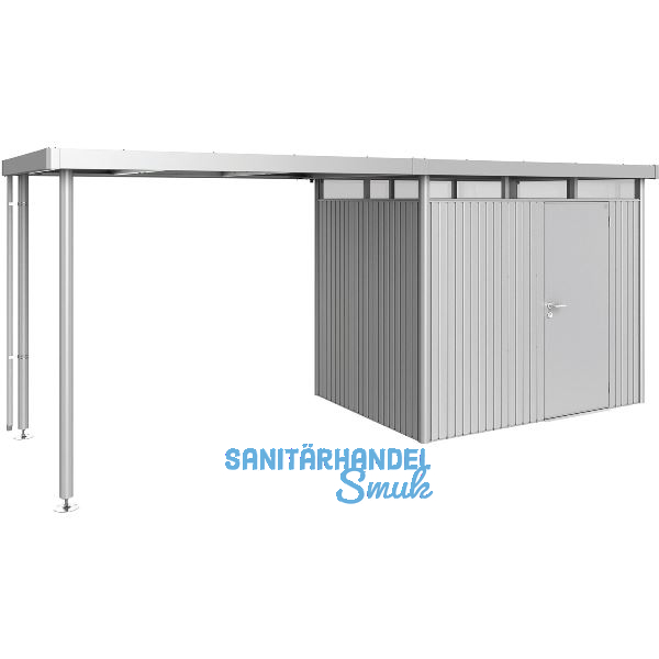 BIOHORT Seitendach HighLine H2 silber-metallic
