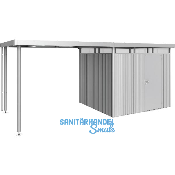 BIOHORT Seitendach HighLine H3 silber-metallic