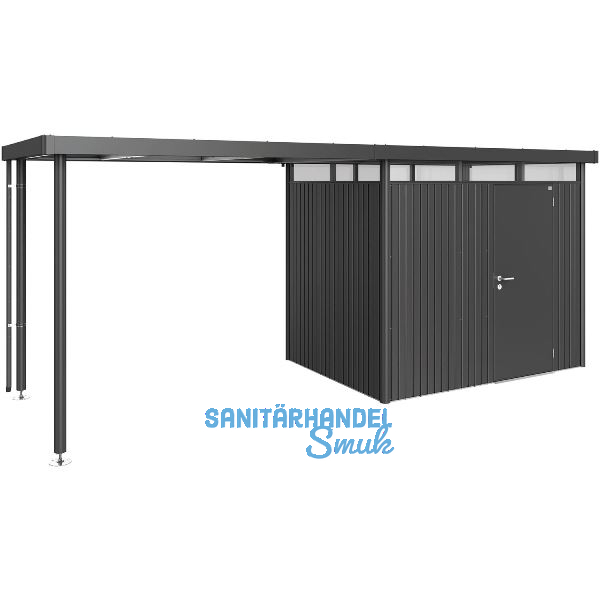 BIOHORT Seitendach HighLine H2 dunkelgrau-metallic