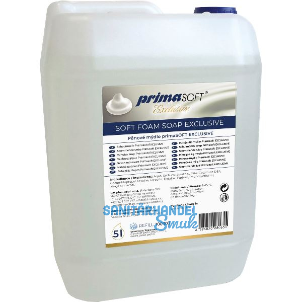 Schaumseife Primasoft EXKLUSIV Aloe Vera 5 Liter klar