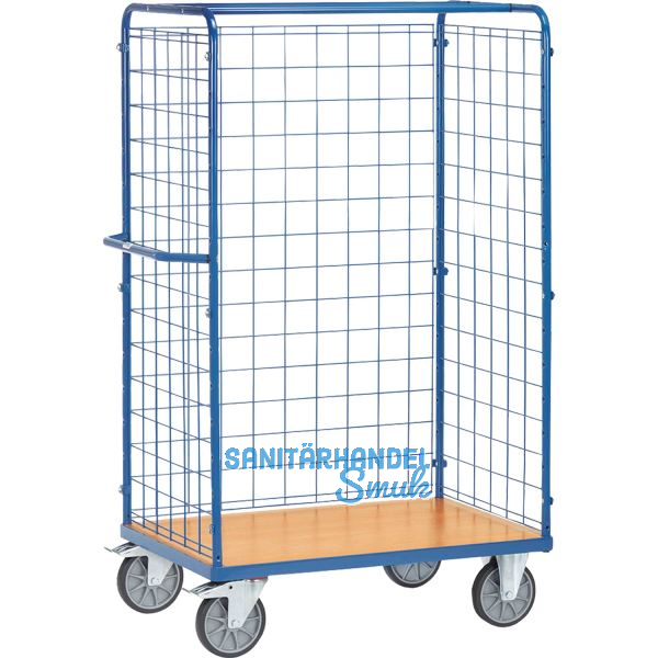 FETRA Paketwagen mit Drahtgitterw�nden 1000 x 700 mm Tragkraft 600 kg