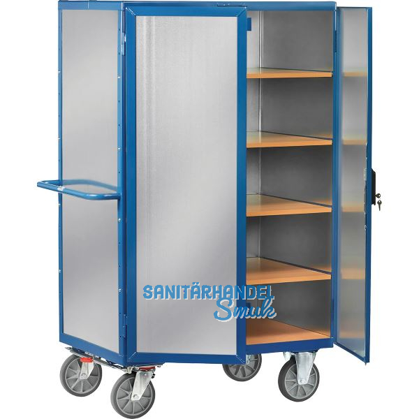 FETRA Kastenwagen mit Doppelfl�gelt�re Ladefl�che 1000 x 680 mm Tragkraft 750 kg