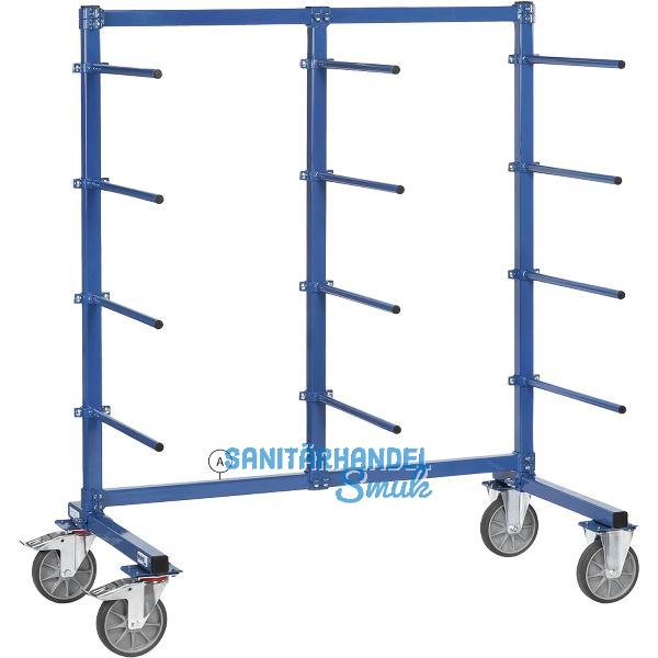 FETRA Tragarmwagen einseitig 12 Tragarme 2000 x 600 Tragkraft 500 kg