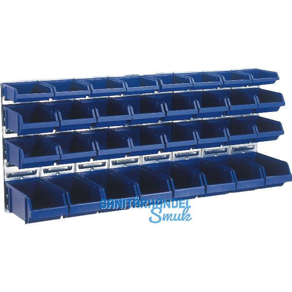 RAACO Wandpaneel BWP 32-MIX 1040 x 440 mm mit 32 Sichtlagerk�sten