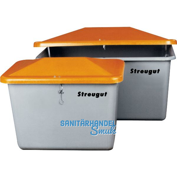 Streugutbeh�lter ohne Entnahme ohne Staplertasche 550 Liter grau/orange
