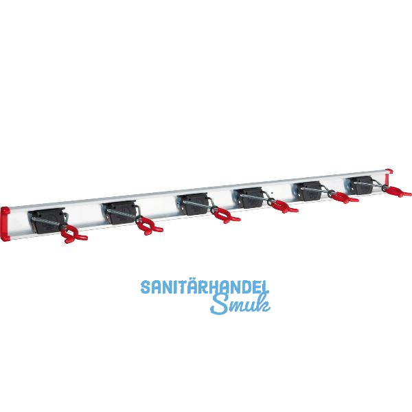 BRUNS Alu-Ger�tehalterschiene mit 6 Haltern L�nge 1000 mm