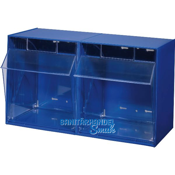 ALLIT Klappsch�tten-Magazin Gr. 2 blau 600 x 310 x 350 mm