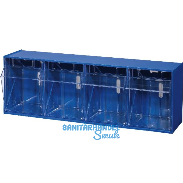 ALLIT Klappsch�tten-Magazin Gr. 4 blau 600 x 170 x 205 mm