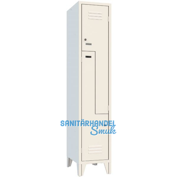 Z-Garderobenschrank Abteilanzahl 2 RAL7035 lichtgrau