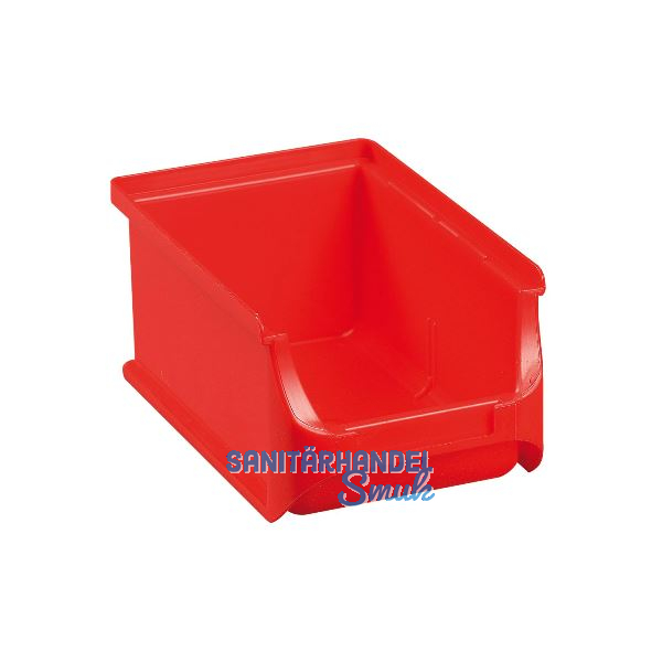 ALLIT Sichtlagerkasten Gr��e 2 Farbe rot 160 x 102 x 75 mm
