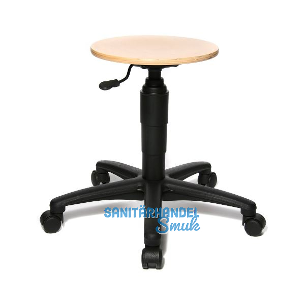 TOPSTAR Drehstuhl Tec60 Buchensitz Rollen