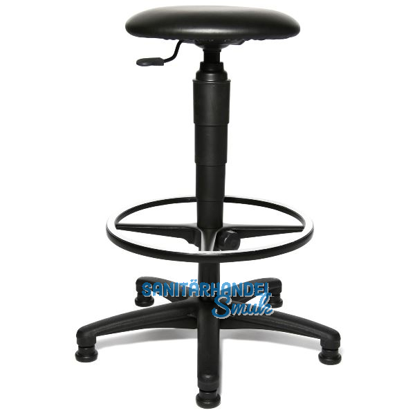 TOPSTAR Drehstuhl Tec60 Kunstleder Gleiter, Fu�ring