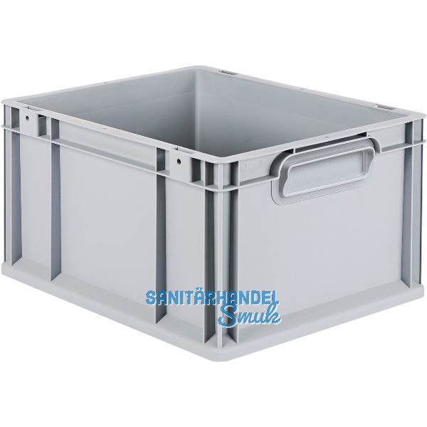 ALLIT Eurobox in Industriequalit�t grau geschlossen 400 x 300 x 220 mm