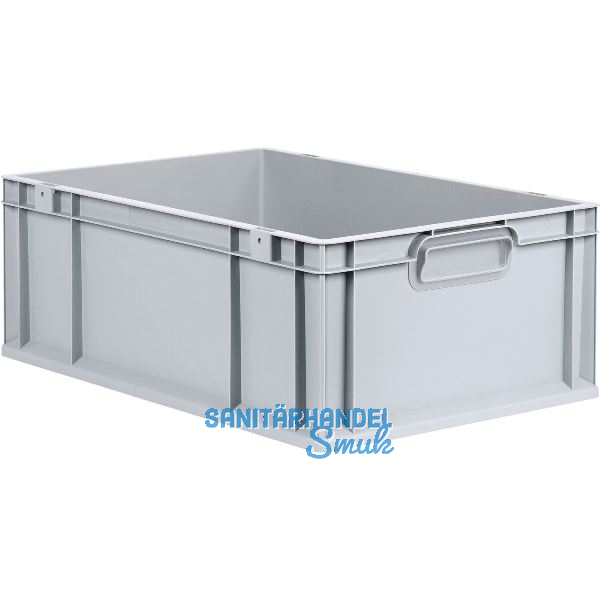 ALLIT Eurobox in Industriequalit�t grau geschlossen 600 x 400 x 220 mm