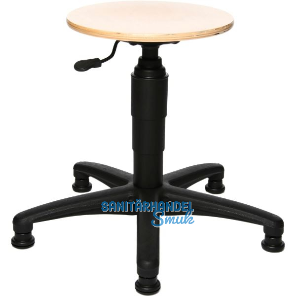 TOPSTAR Drehstuhl Tec50 Buchenholz Gleiter, Fu�ring