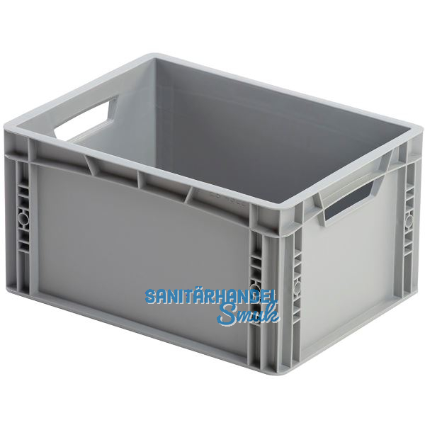 Eurokasten in grau geschlossen 400 x 300 x 220 mm