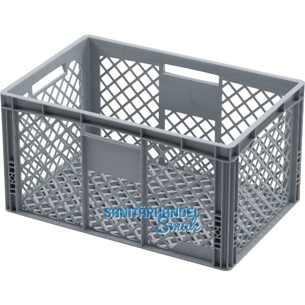 Eurokasten in grau vergittert 600 x 400 x 320 mm