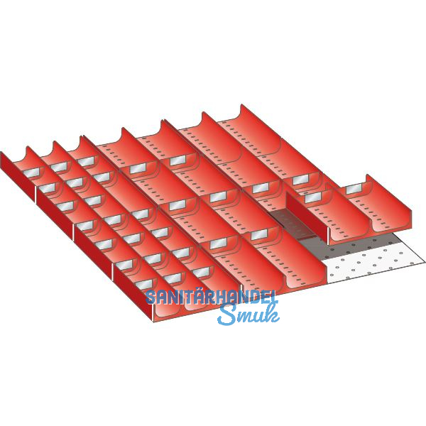 LISTA Einteilungsmaterial Muldensatz 27E x 36E f�r Fronth�he 50-200 mm