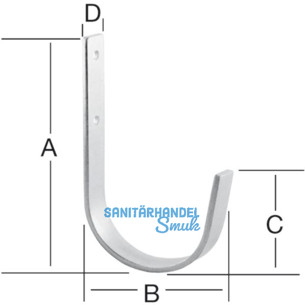 Universalhaken 15 x 87 x 32 x 38 mm verzinkt