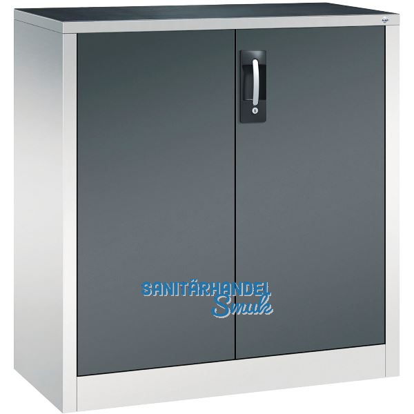 C+P Fl�gelt�rschrank 1000x930x400 mm RAL 7035 lichtgrau/7016 anthrazit