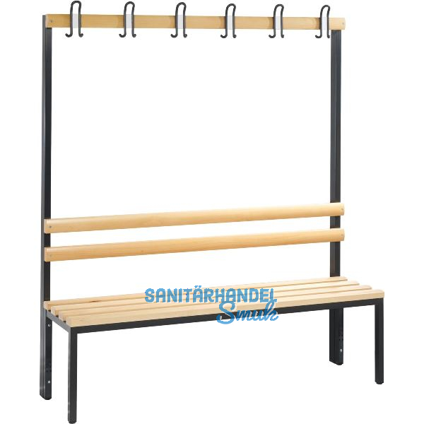 C+P Garderobenbank einseitig Basic 1650 x 1500 x 400 mm